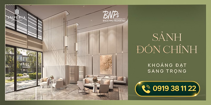 Dấu Ấn Đầu Tiên Imperia Sensa Park – Sảnh Lobby Khoáng Đạt, Sảnh Thang Máy Tinh Tế - Bách Như Properties - BNP's