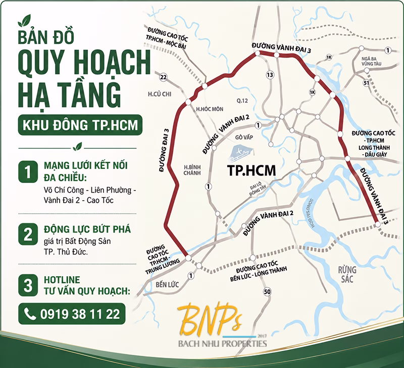Hạ Tầng Khu Đông TP.HCM Đang Thay Đổi Giá Trị Bất Động Sản Như Thế Nào? Imperia Sensa Park – Tâm Điểm Hưởng Lợi Từ Hạ Tầng Khu Đông - Bách Như Properties - BNP's