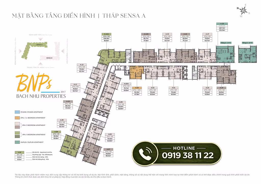 Mặt Bằng Imperia Sensa Park: Phân Tích Tổng Thể Quy Hoạch Và Thiết Kế 2 Tòa Sensa A – Sensa B - Bách Như Properties - BNP's