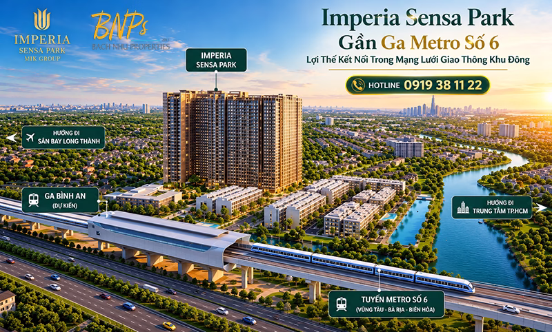 Imperia Sensa Park Gần Ga Metro Số 6 – Lợi Thế Kết Nối - Bách Như Properties - BNP's