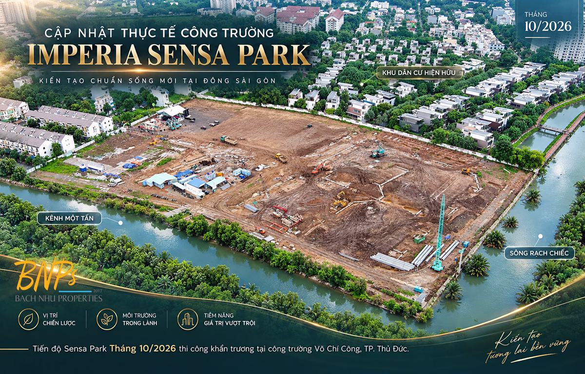 Tiến độ Sensa Park Tháng 10/2026 Mới Nhất Từ MIK GROUP