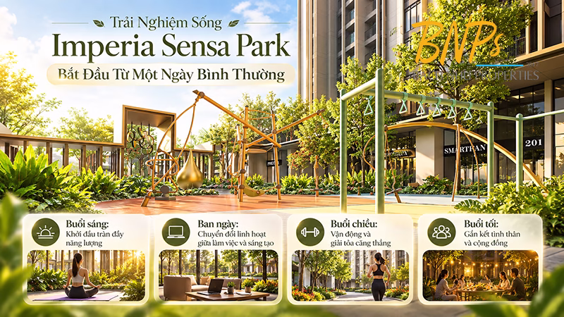 Trải Nghiệm Sống Imperia Sensa Park – Khi Tiện Ích Đi Vào Nhịp Sống Hằng Ngày - Bách Như Properties - BNP's